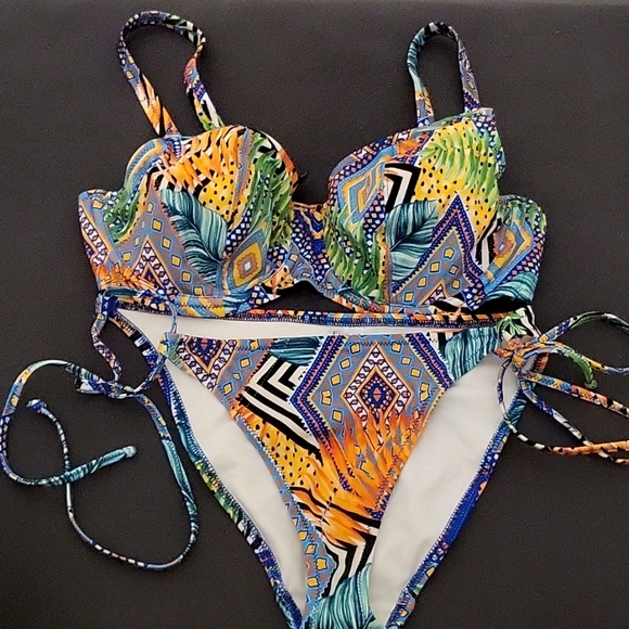 Freya Cala Palma Side Tie Bikini Set - Top + Bottom Hot Little Number Beach Babe - Picture 10 of 10